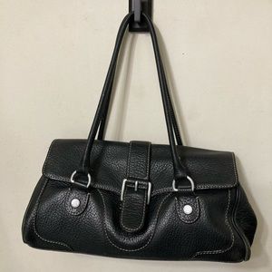 Micheal Kors Black Pebbled Leather Handbag
